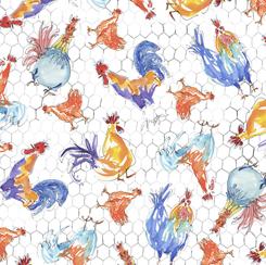 Colorful Roosters-Roosters