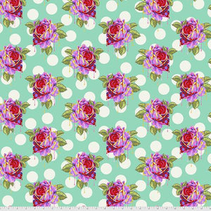 Curiouser & Curiouser-Painted Roses Teal