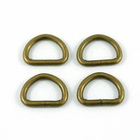 D-Rings for 1/2in Straps  Antique Brass