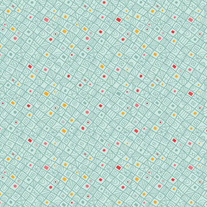 Elephant Joy-Playful Geo Teal