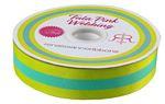 Lime/Turquoise  Webbing 2 yds  Tula Pink 1.5