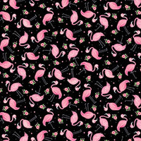 Fun in the Sun-Mini Flamingos -black