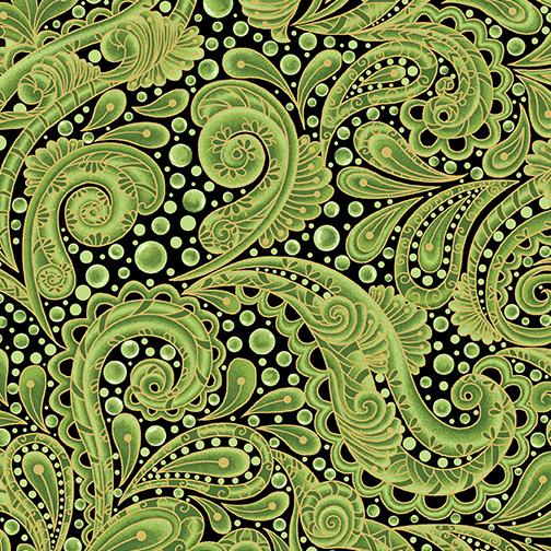 Hooked Fish-Paisley Green