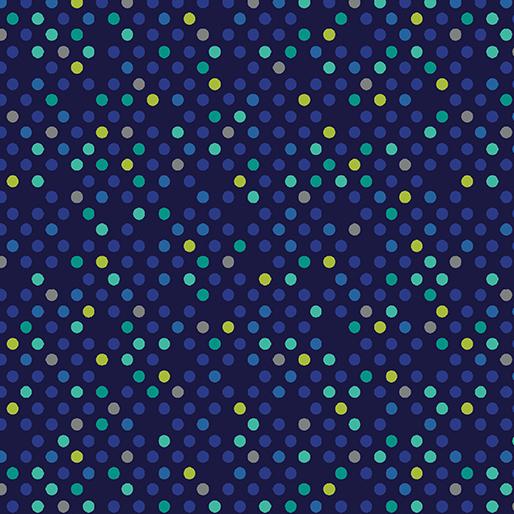 Dazzle Dots Confetti Drop Navy