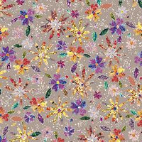 Prismatic Blooms - Packed Flowers