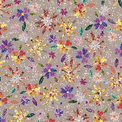 Prismatic Blooms - Packed Flowers