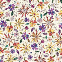 Prismatic Blooms - Packed Flowers