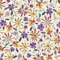 Prismatic Blooms - Packed Flowers