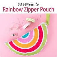 Rainbow Zipper Pouch Panel