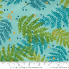 Carolina Lilies-Ferns -Aqua
