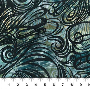 Color Me Banyan Swirls - Pearl Blue