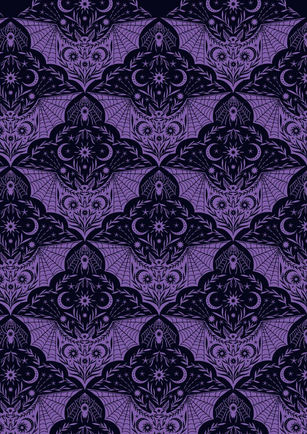 Cast A Spell Purple Floral Bat