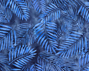 Quiltessentials: Botanicals  Palm Navy