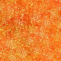 Quiltessentials: Botanicals  Starflowers Orange
