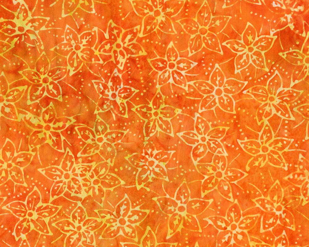 Quiltessentials: Botanicals  Starflowers Orange