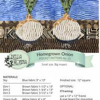 Home Grown Onion Pocket  Pattern