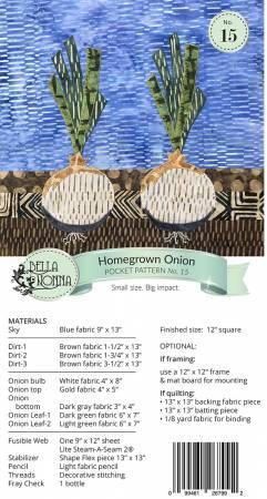 Home Grown Onion Pocket  Pattern