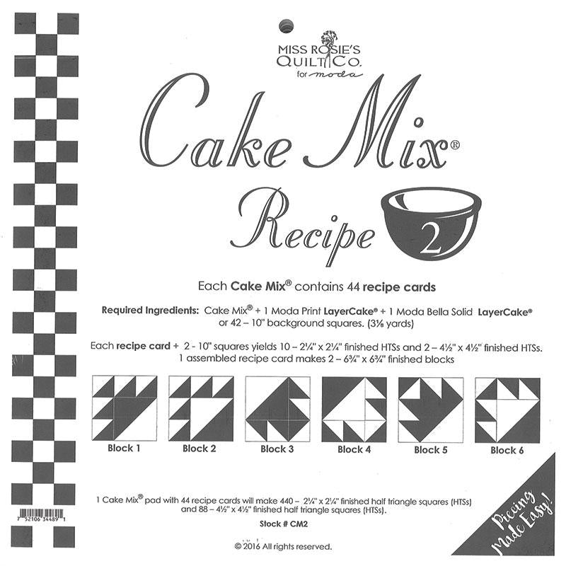 Cake Mix Recipe 2 44ct