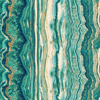 Tree Of Wisdom  Teal Muti Earth Ombre