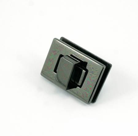 Rectangle Turn Lock Gunmetal