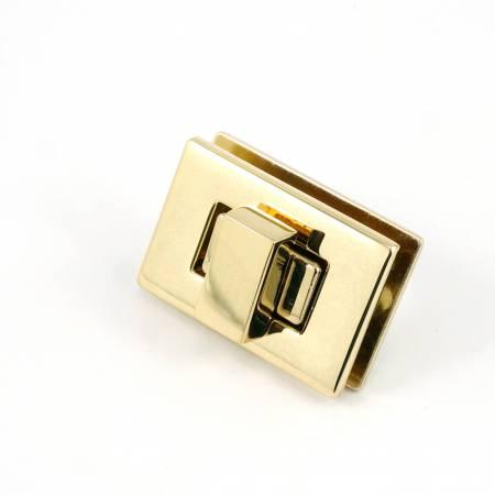 Rectangle Turn Lock Gold