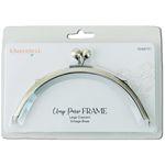 Clasp Purse Frame Large  Crescent Vintage Brass Set