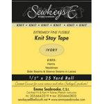 Fusible Knit Stay Tape .5in Ivory