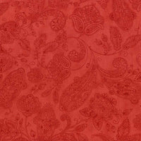 Snowfall Prints  Red Paisley