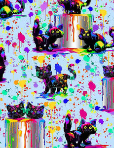 Rainbow Cats-Cats & Paint Cans