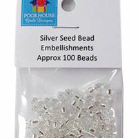 Embellishment Kit Seed Beads  Silver for PQD196