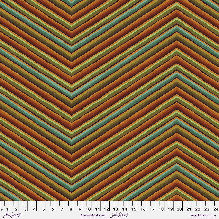 Kaffe 85 & Fabulous-Chevron Stripe - Ochre