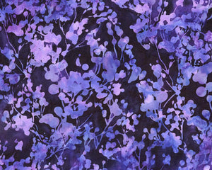 Batiks-Purple Flowers