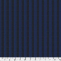 Shot Cannon Stripe Narrow  Stripe by Kafee Fassett Midnight Narrow Stripe