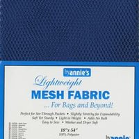 Lightweight Mesh Fabric  Blastoff Blue 18x54in