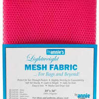 Lightweight Mesh Fabric 18inx54in Lipstick