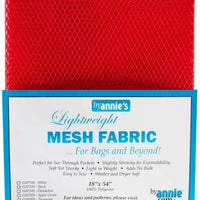 Lightweight Mesh Fabric Atomic  Red 18in x 54in
