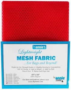 Lightweight Mesh Fabric Atomic Red 18in x 54in