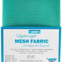 Lightweight Mesh Fabric Turquoise 18in x 54in