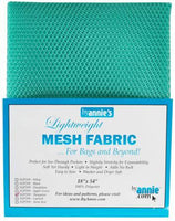 Lightweight Mesh Fabric Turquoise 18in x 54in
