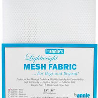 Lightweight Mesh Fabric White 18in x 54in