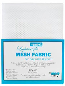 Lightweight Mesh Fabric White 18in x 54in