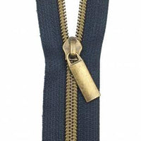 Zippers By The Yard Navy Tape