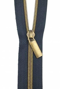 Zippers By The Yard Navy Tape