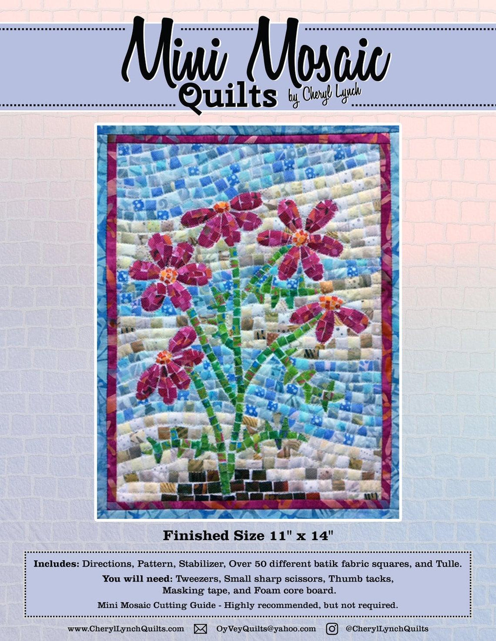 Flower Mini Mosaic Quilt Kit