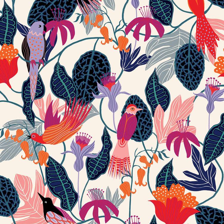 Gardenia-Flowers & Birds 60