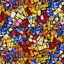 Glass Menagerie-Mosaic Red/Yellow