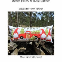 Gnome for the Holidays Bench pillow
