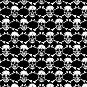 Halloween Spirit - Glowing Skulls Black