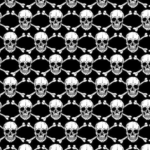 Halloween Spirit - Glowing Skulls Black
