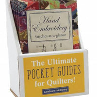 Hand Embroidery Stitches lance Pocket Guide Displays